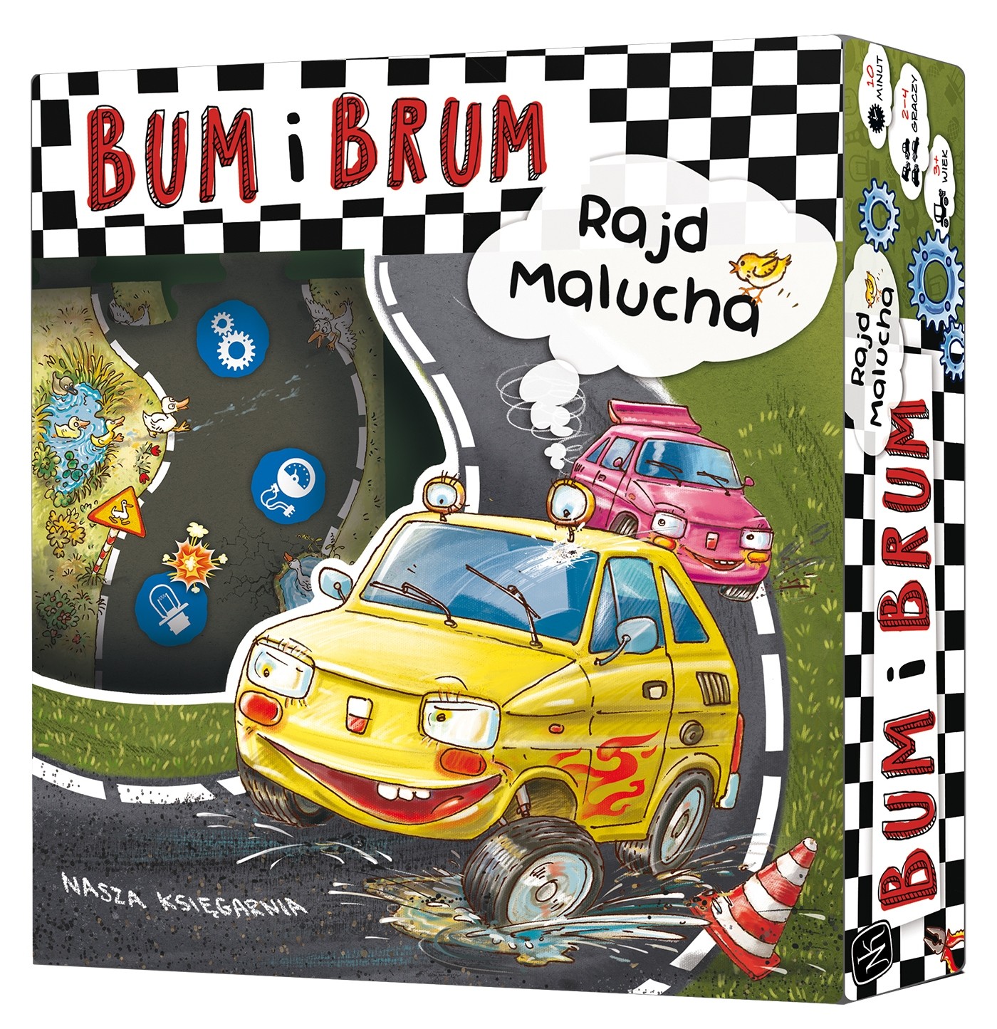 Stolná hra Boom and Brum. Rallye batoliat Nasza Księgarnia